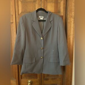 Ciao Sport Women’s Sz 8 Classic Minimalist Vintage Grey Wool Blazer